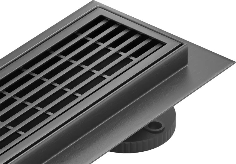 Mexen Flat 360° M33 odpływ liniowy obrotowy 60 cm, gun gray szczotkowany - 1E33060-40