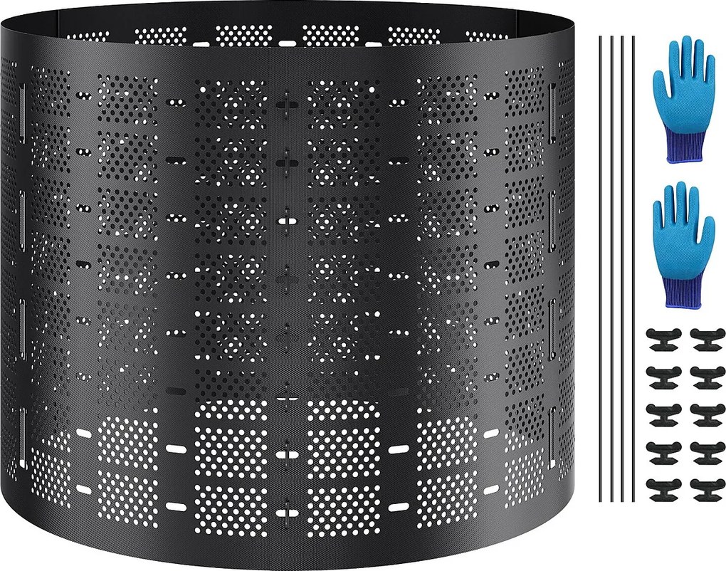 Kompostownik Ogrodowy SucceBuy, 220 Gal/1000 L, Na zewnątrz, Łatwa Instalacja i Duża Wydajność, Szybkie Nawożenie Gleby