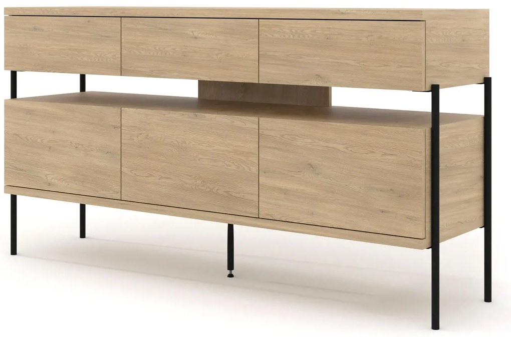 Loftowa komoda na nóżkach dąb cremona G7-H04