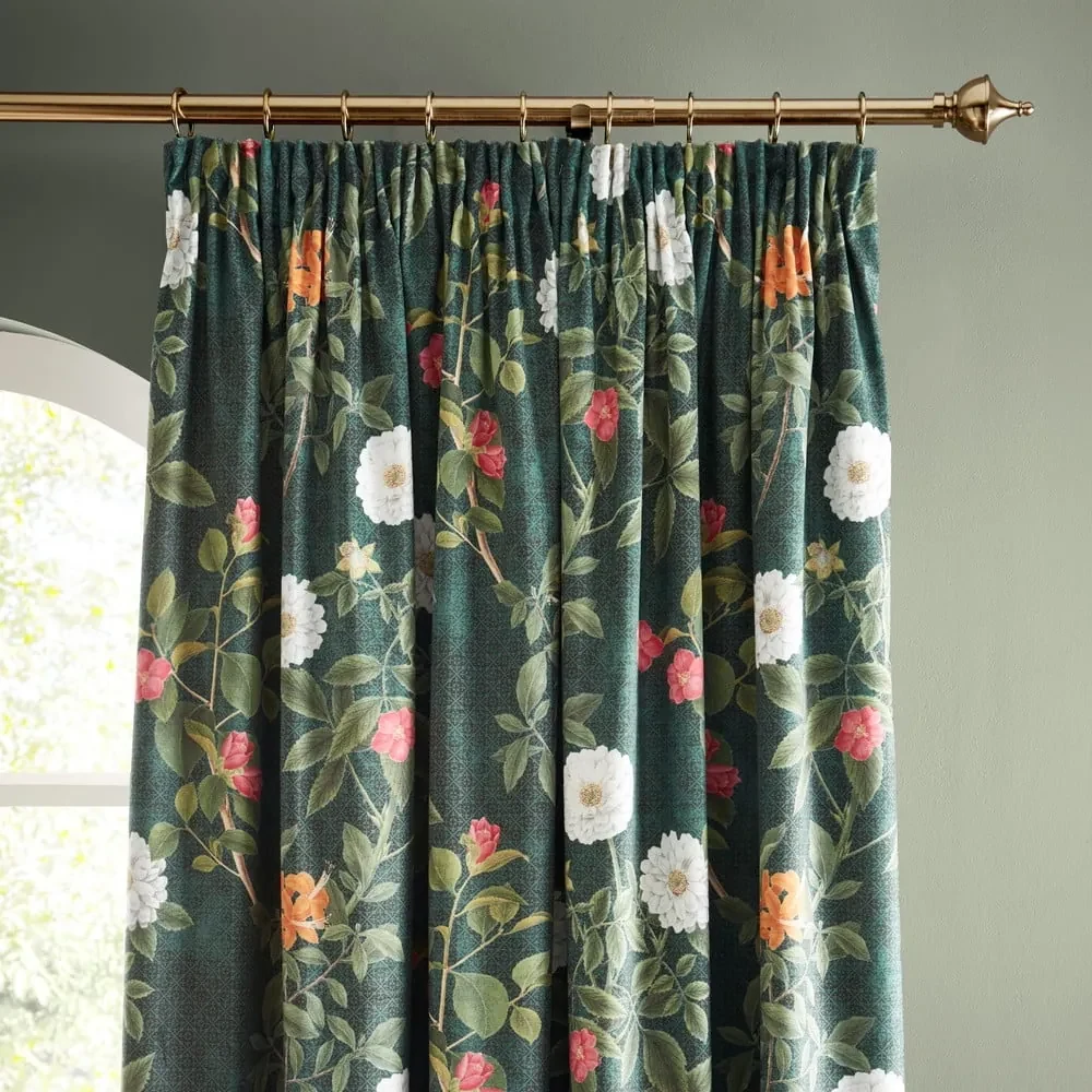 Zielone zasłony zestaw 2 szt. 168x229 cm Arcadia Floral – RHS
