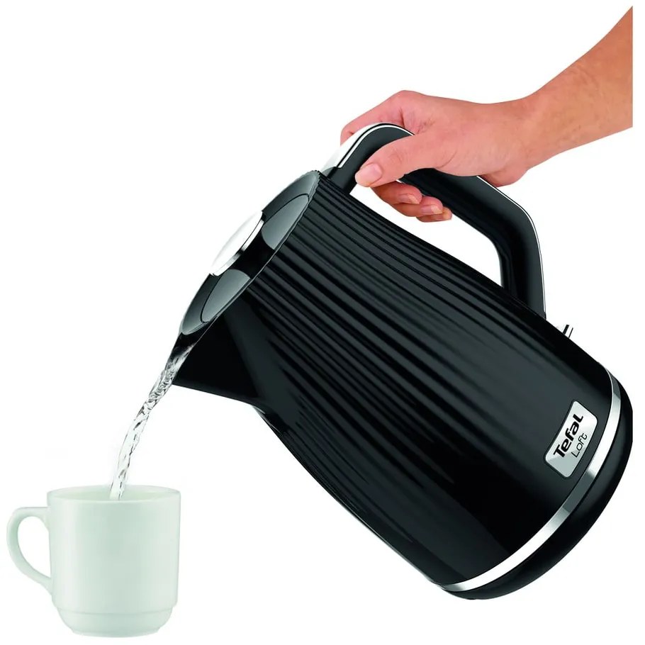 Czarny czajnik elektryczny 1,7 l Loft KO250830 – Tefal