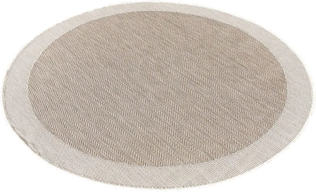 Dywan zewnętrzny Miovani beżowy 200 cm x 200 cm koło