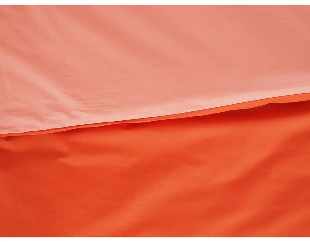 B.E.S. Petrovice Bawełniana pościel Double faceceglana/rdzawa, 220 x 200 cm, 2 szt. 70 x 90 cm