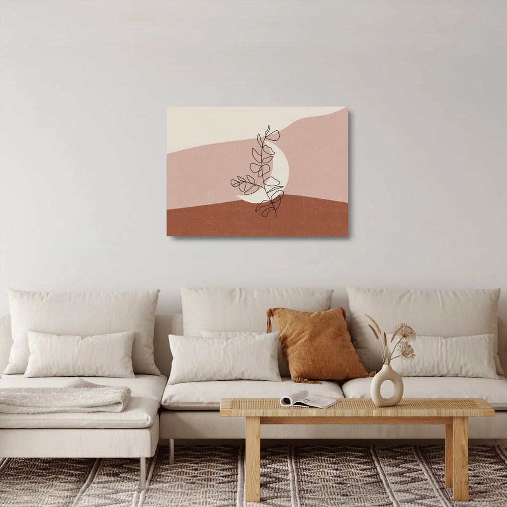 Obraz na szkle - Boho leaves N⁰2 (70x50 cm)