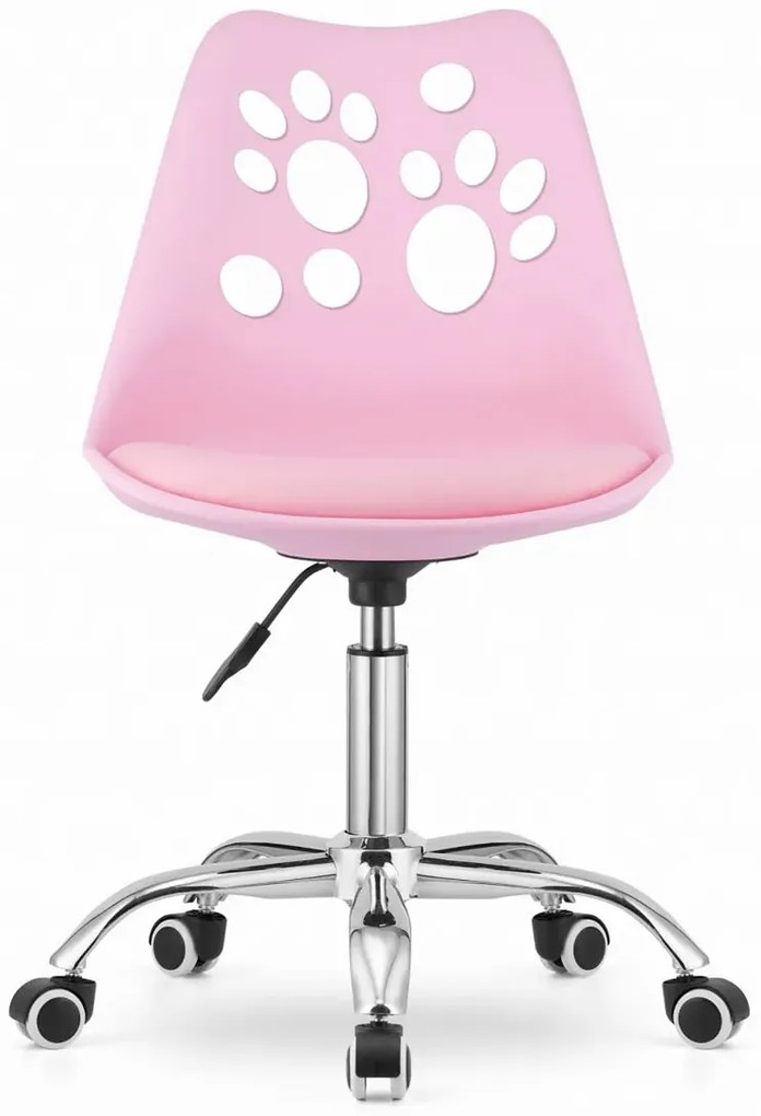 Różowe do biurka krzesło obrotowe dla dziewczynki R2-M16