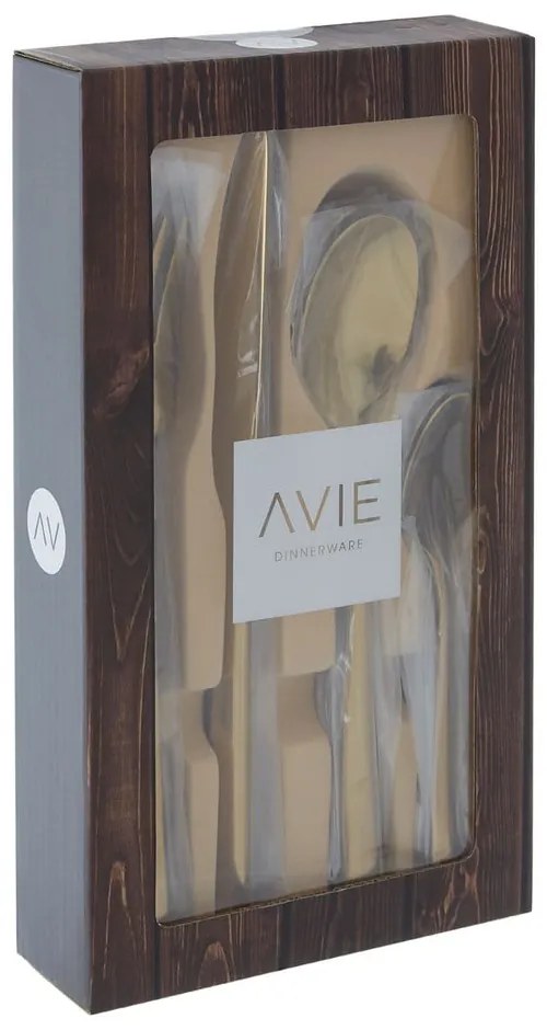 Sztućce ze stali nierdzewnej w kolorze złota zestaw 16 szt. Avie – Premier Housewares