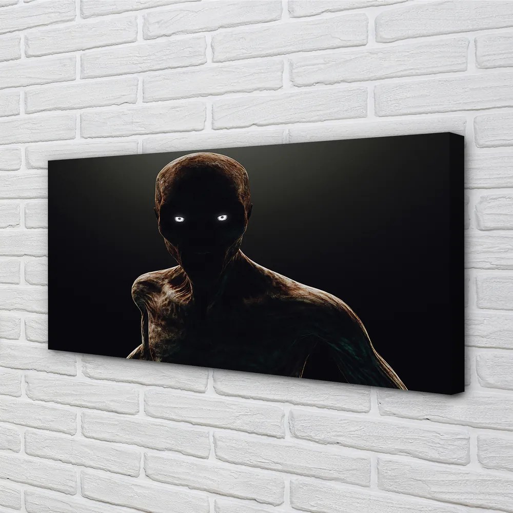 Obraz drukowany na płótnie Łysa Straszna Postać