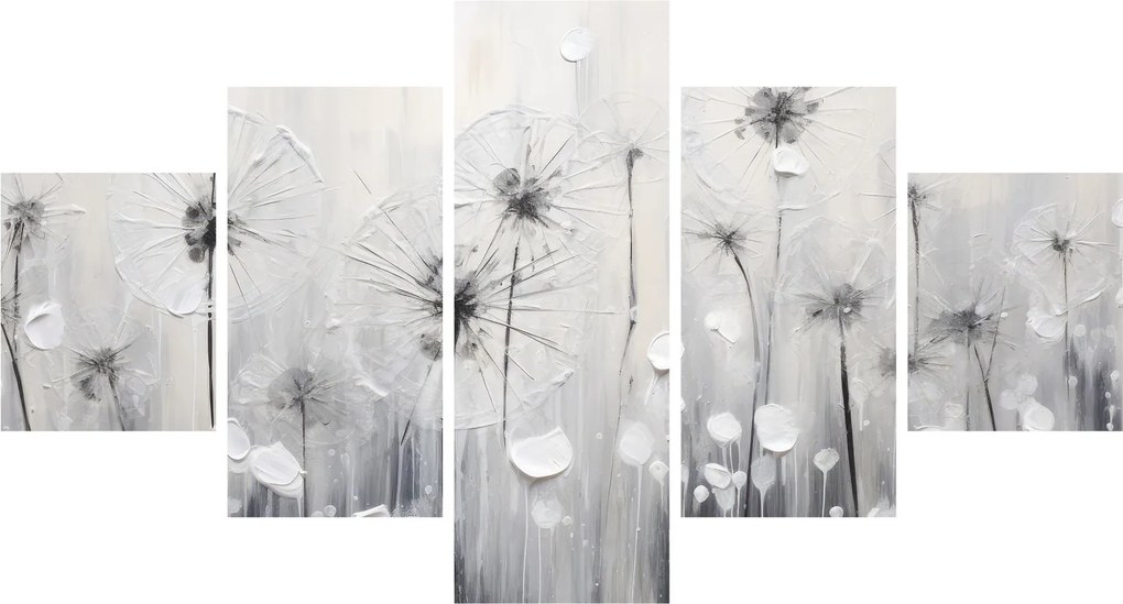 Obraz - Mlecze, malarstwo (125x70 cm)
