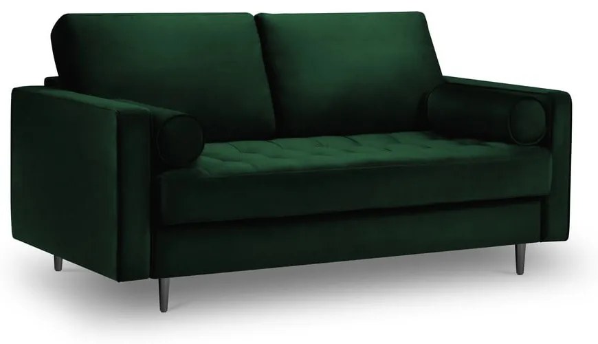 Zielona aksamitna sofa Milo Casa Santo, 174 cm