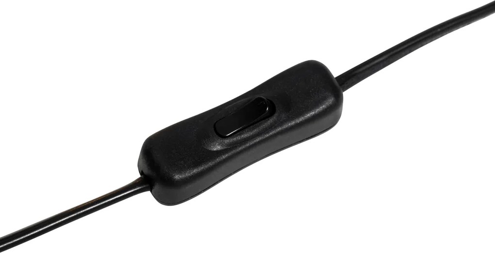 Lampa stołowa w stylu hotelowym czarna z przydymionym szkłem - Pallon Trend