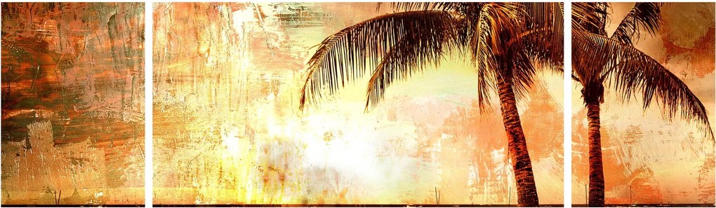 Obraz - Palmy na plaży (170x50 cm)