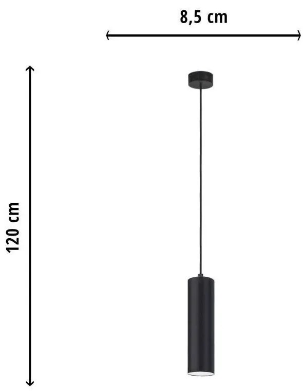 Pojedyncza lampa wisząca tuba - P0-E00