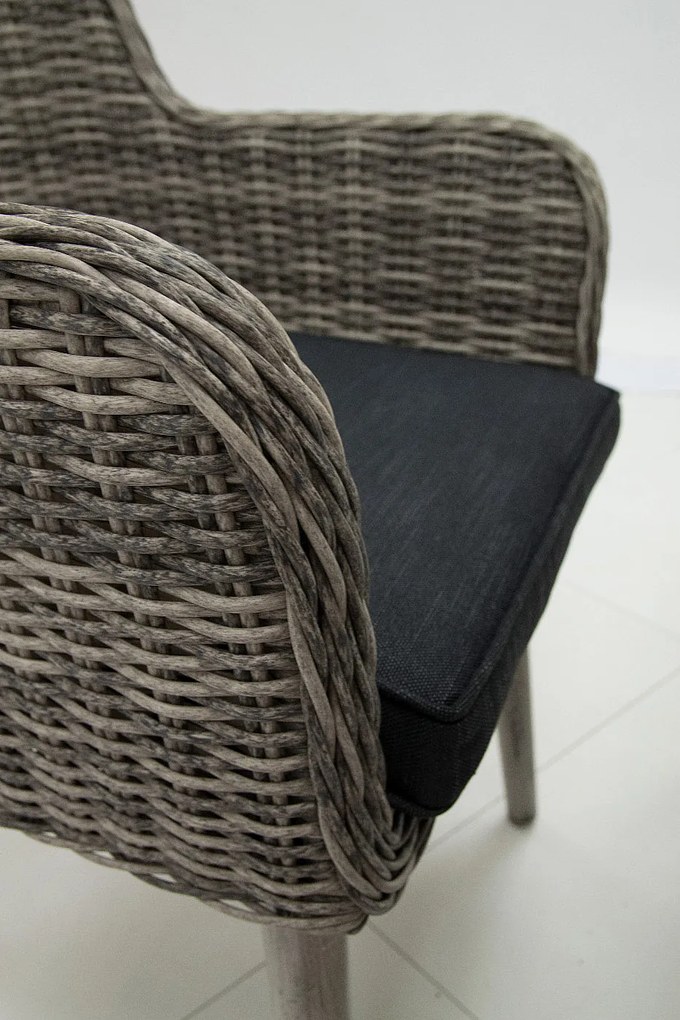 Zestaw rattanowy ogrodowy VICTORIA MINI 1+4 (szary)