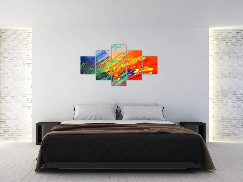 Obraz - Kolorowa abstrakcja (125x70 cm)