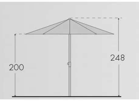 Basic Lift NEO 3 m - aluminiowa osłona przeciwsłoneczna z uchwytem : Substancja Desen - 846