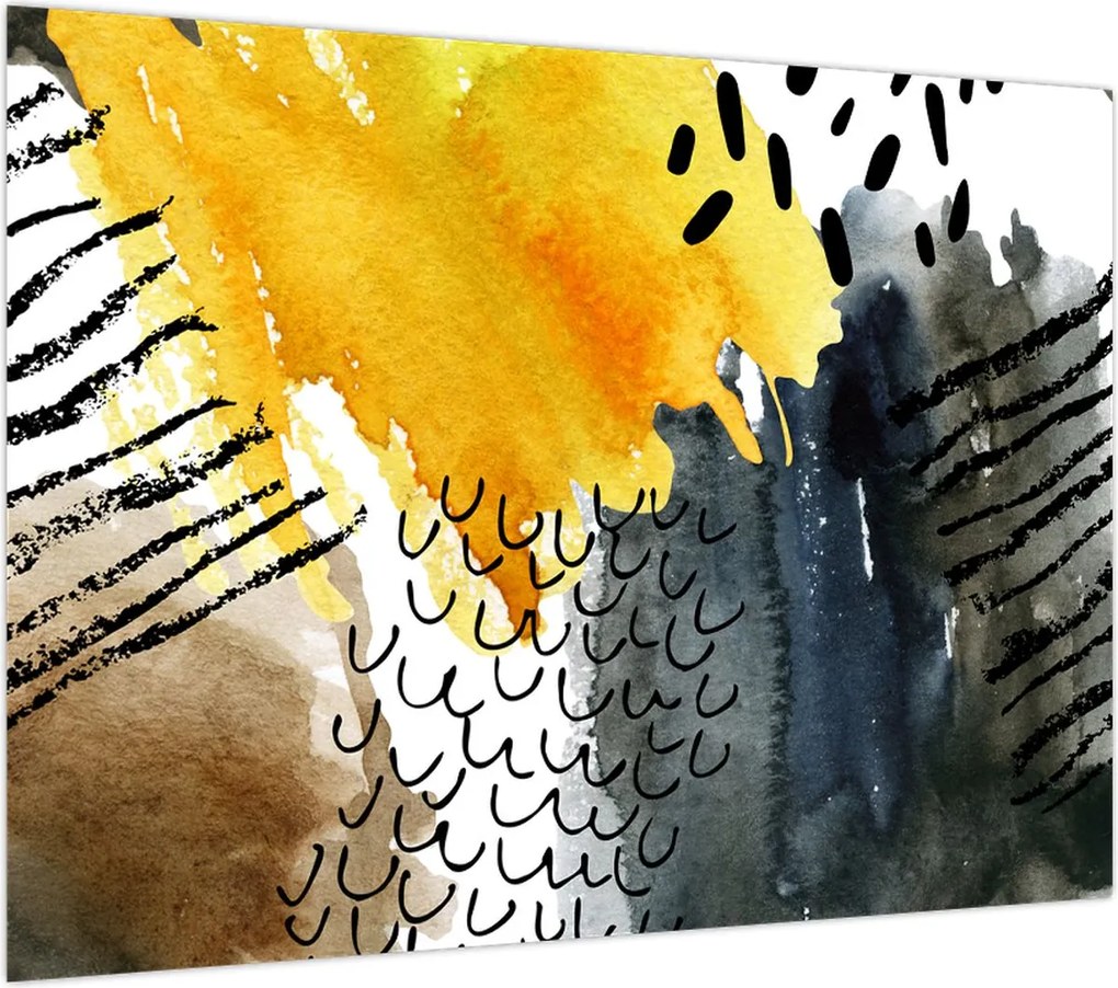 Obraz na szkle - Abstrakcyjna akwarela (70x50 cm)