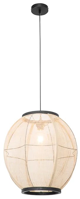 Orientalna lampa wisząca brązowa 46 cm - Rob