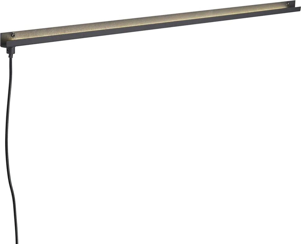 Nowoczesny Kinkiet / Lampa scienna czarny z LED - Letterbox Nowoczesny Oswietlenie wewnetrzne