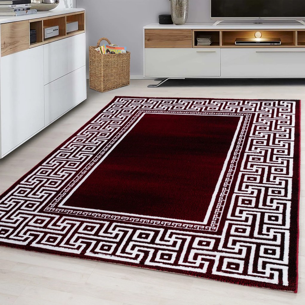Dywan nowoczesny Parma klasyczny czerwono-kremowy 160 cm x 230 cm