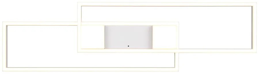 Biała lampa sufitowa LED ze zdalnym sterowaniem i ściemniaczem 28x100 cm Albany – Trio
