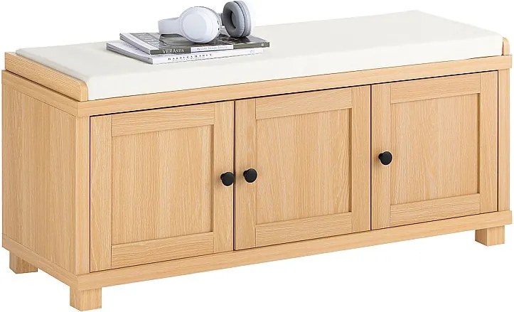 Szafka na buty z 3 drzwiami i poduszką FSR188-N