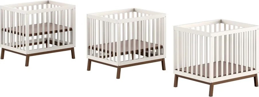 Beżowy kojec dla dzieci z litego drewna sosnowego 95x75 cm Sezane – Vipack