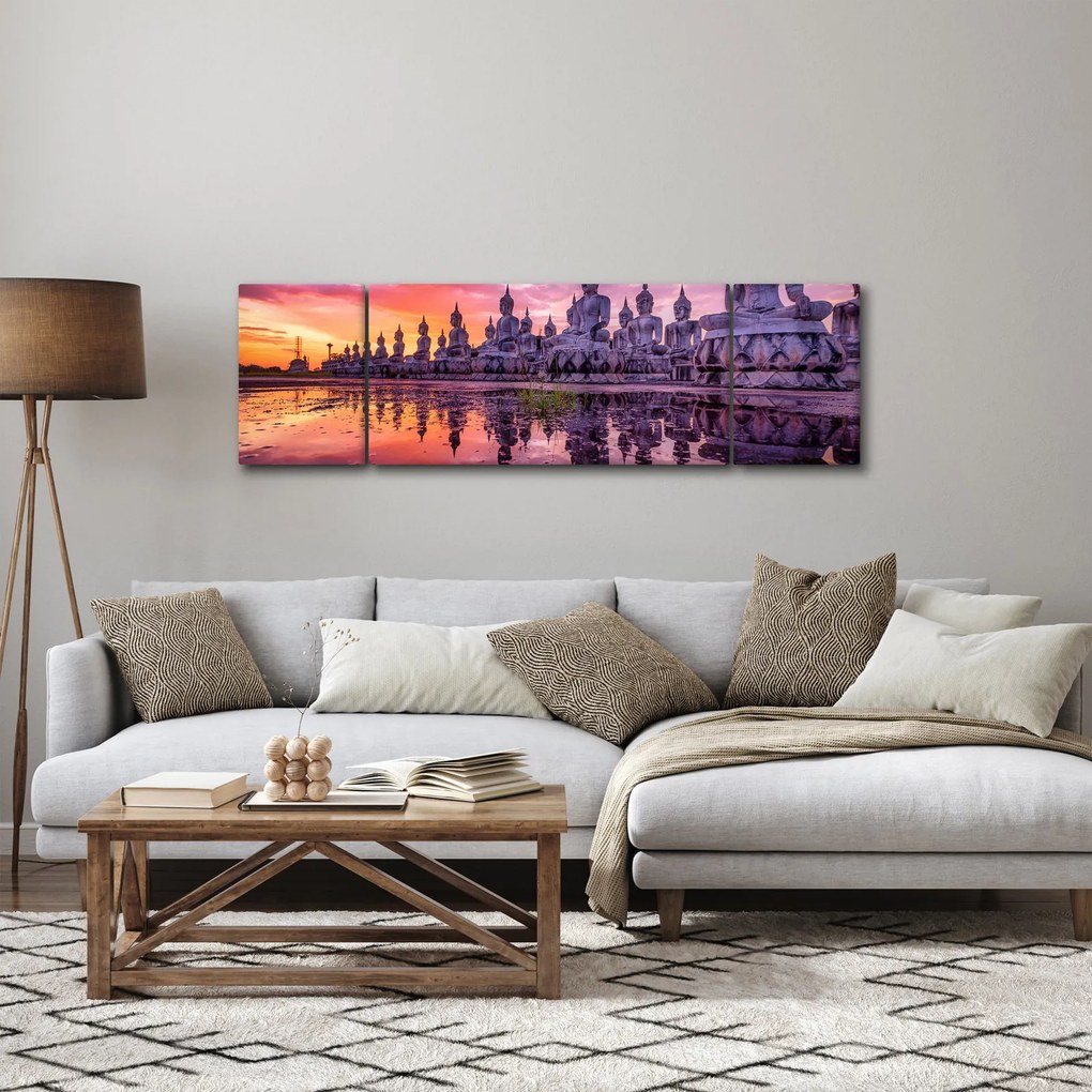 Obraz - Budda podczas zachodu słońca (170x50 cm)
