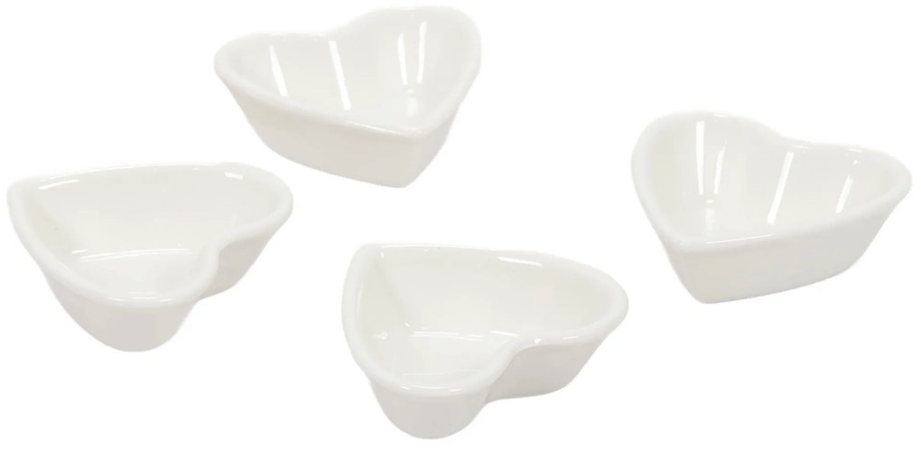 Miseczki na przekąski z porcelany, 4 szt.