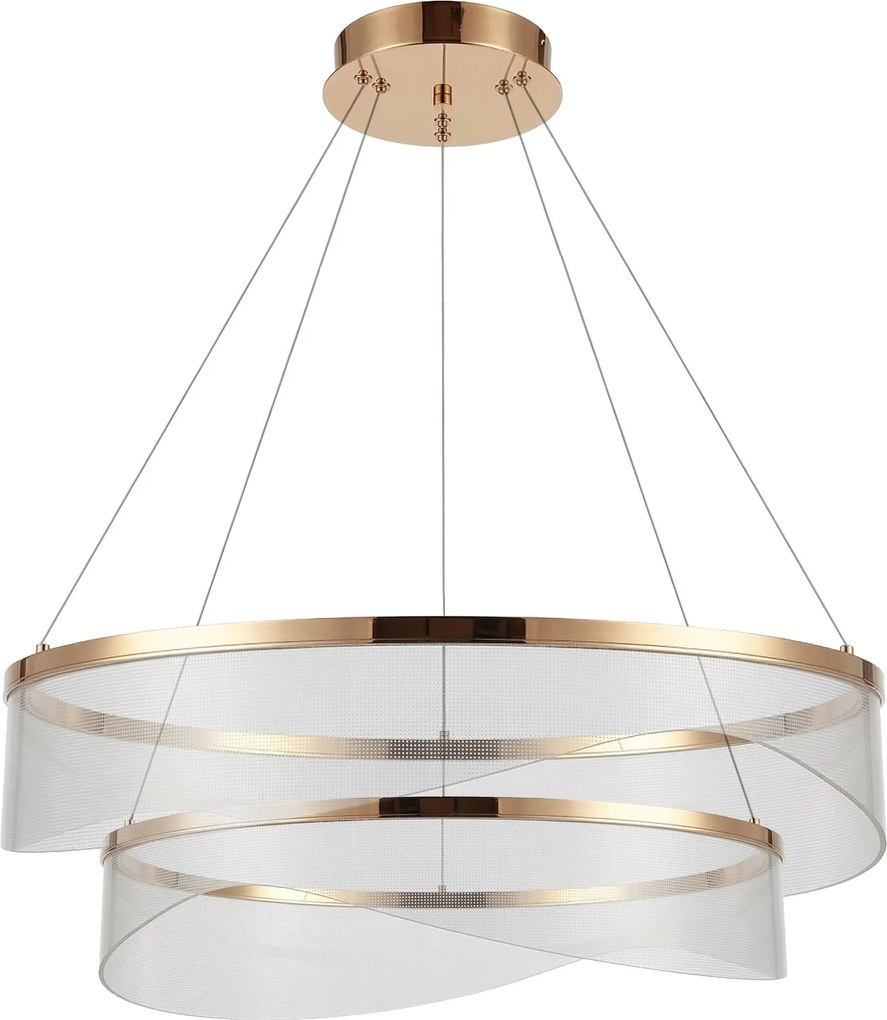 LAMPA SUFITOWA WISZĄCA G146-2CP ZŁOTA