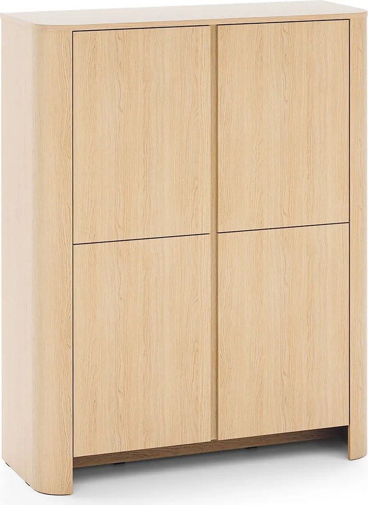 Duża komoda z półkami dąb vicenza E4-H29
