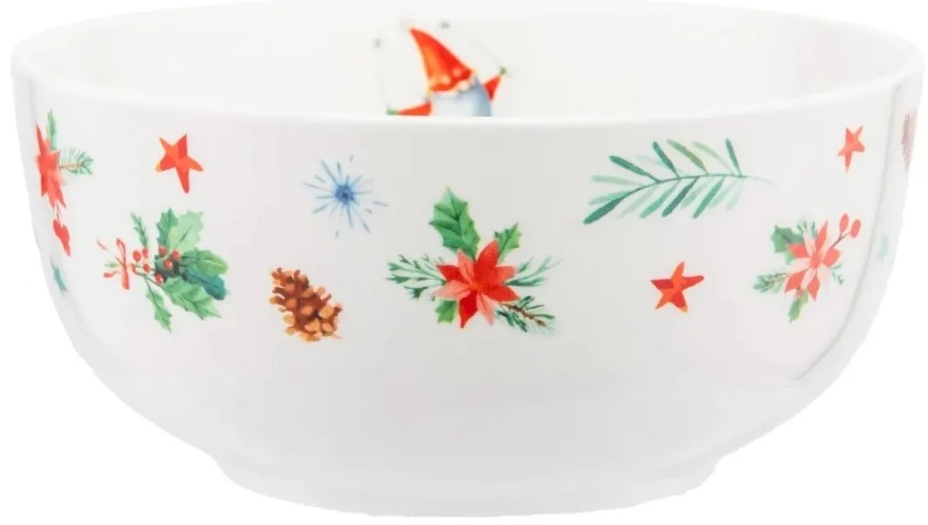 Altom Miska porcelanowa Winter Gnomes 14 cm, 600 ml