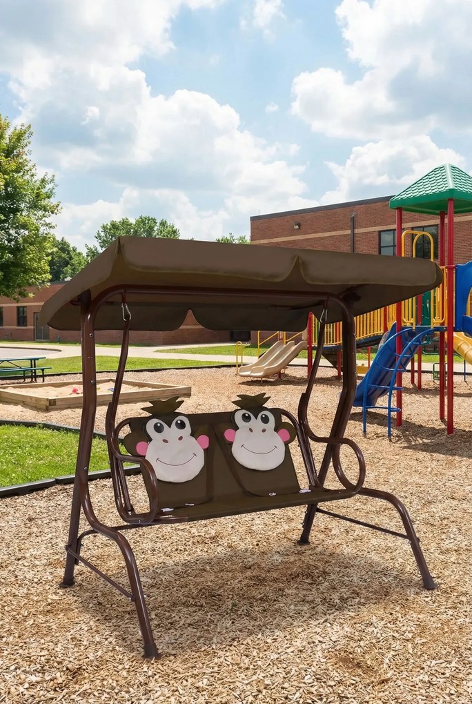 Huśtawka ogrodowa metalowa dziecięca K9-H30