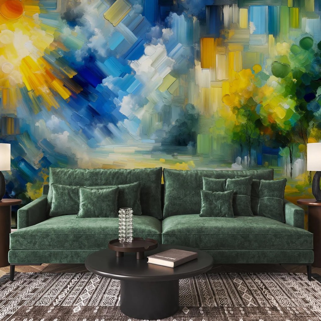 Fototapeta - Abstrakcyjny słoneczny dzień (196x136 cm)