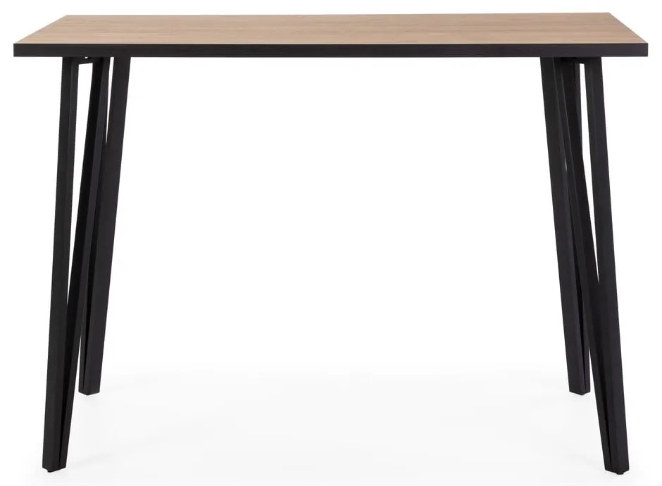 Stolik barowy z blatem w dekorze dębu 60x140 cm Sindi – Marckeric