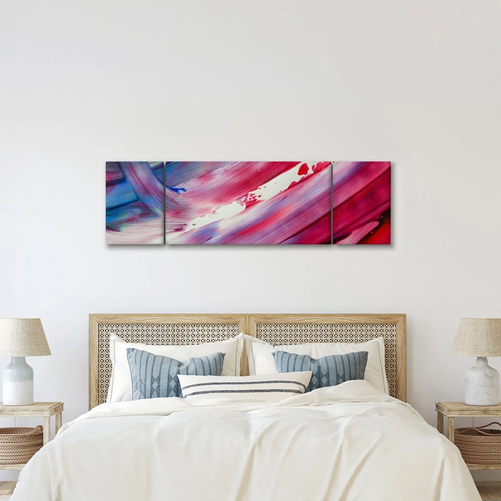Obraz - różowo - niebieskie kolory (170x50 cm)