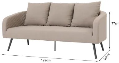 MELIA LIKA-TEX® mocca - luksusowa sofa ogrodowa