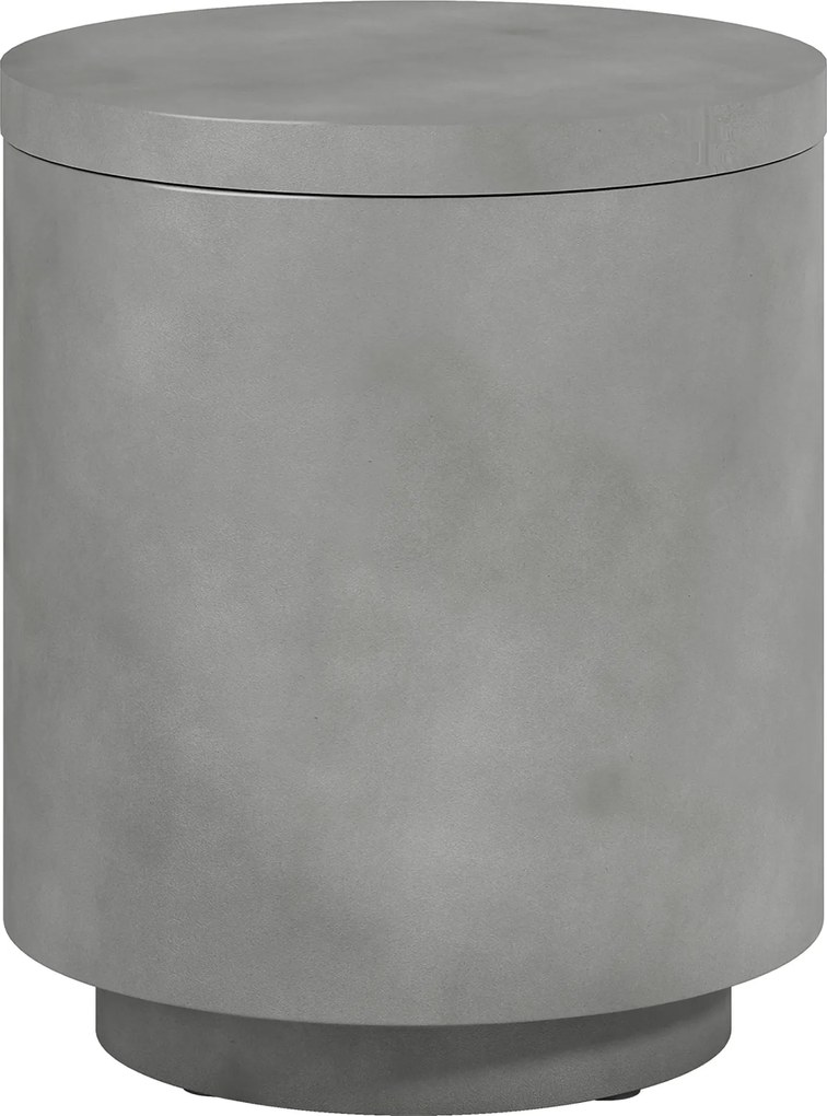 HOMCOM Stolik zewnętrzny, Stolik pomocniczy z chłodziarką, Wiaderko na lód, Jasnoszary