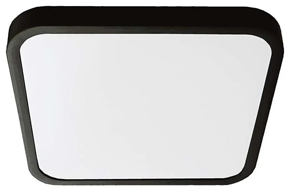 LED sufitowa lampa łazienkowa 18W 230V IP44 4000K 25x25 cm czarna