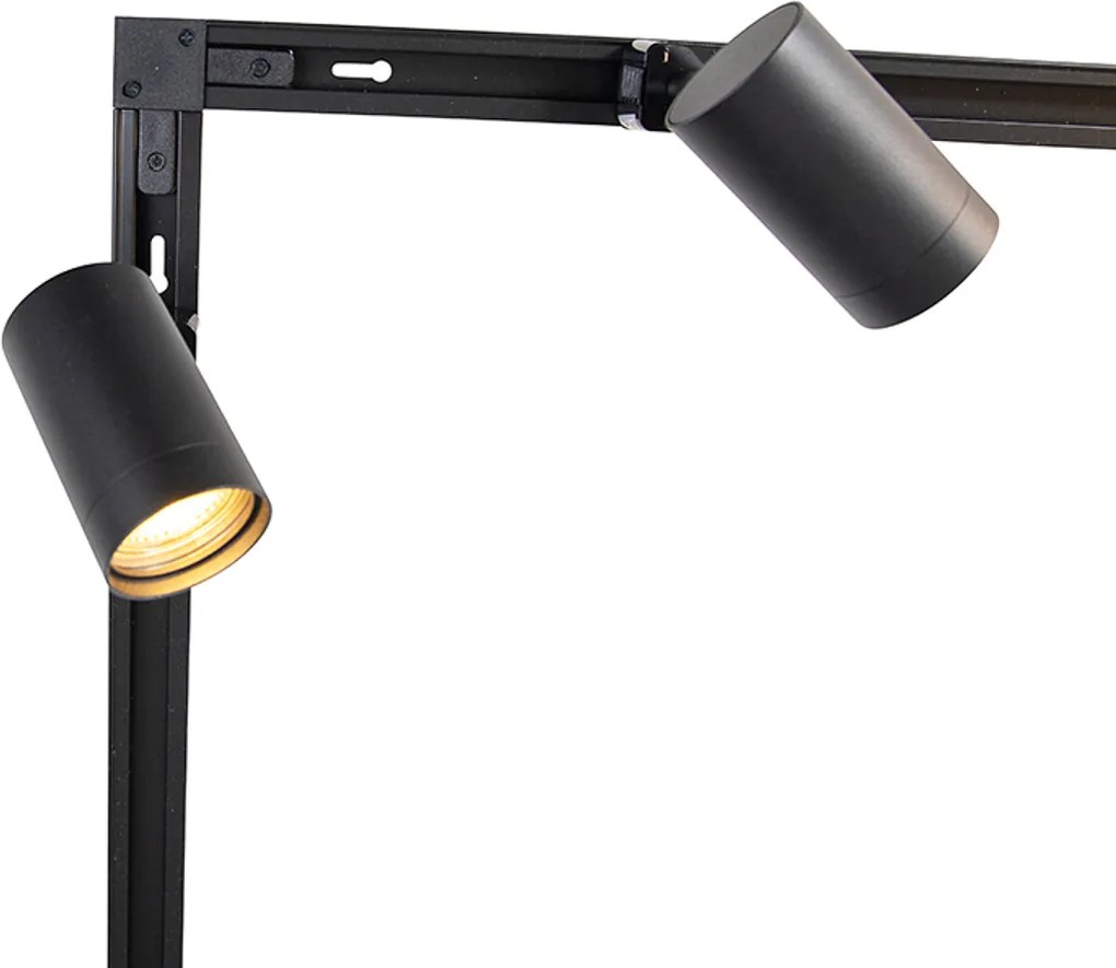 Nowoczesny system szynowy 1-fazowy z 14 reflektorami czarny - Jeana