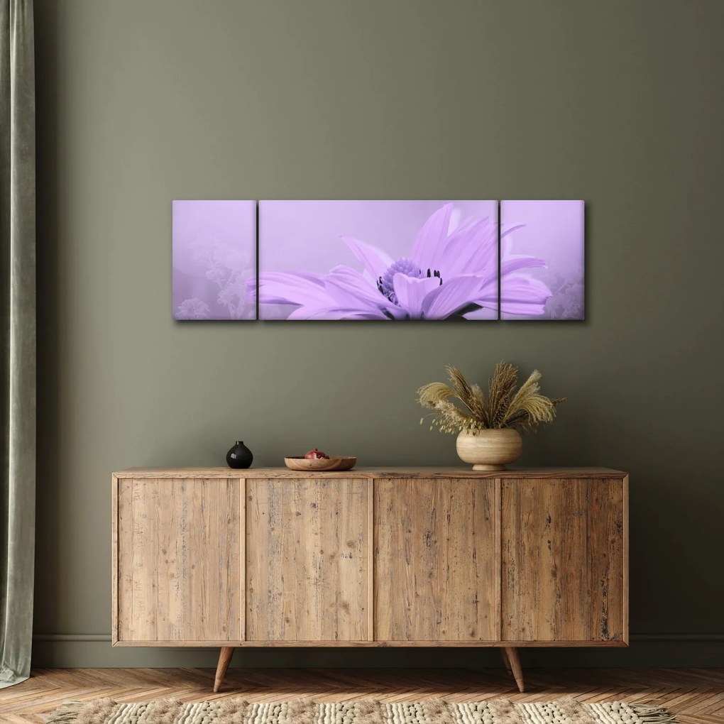 Obraz - Fioletowy kwiat (170x50 cm)