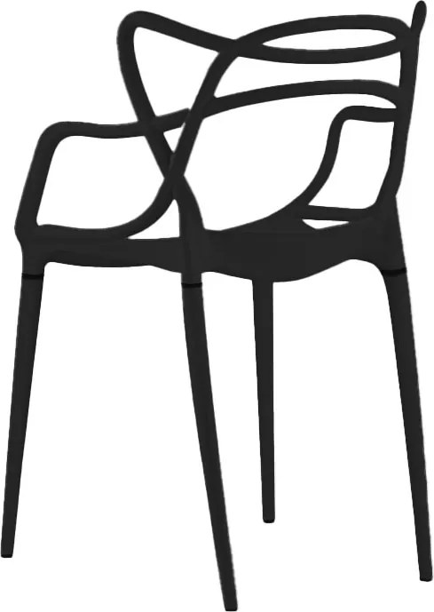 Wyprzedaż Czarny plastikowy krzesło KATO II jakość