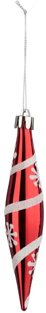 Bombki sople z tworzywa sztucznego, 3 szt.