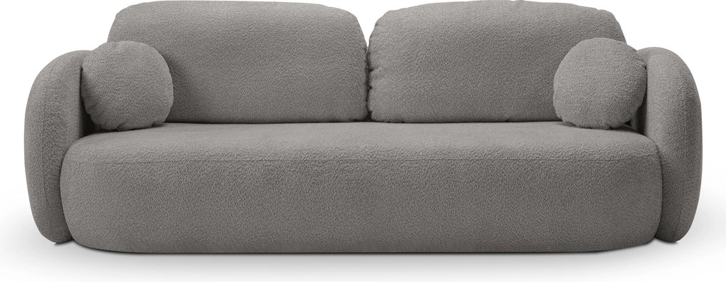 Masseno Sofa AMICO z funkcją spania i pojemnikiem na pościel, Rozkładana sofa - Szary, ABRIAMO 7