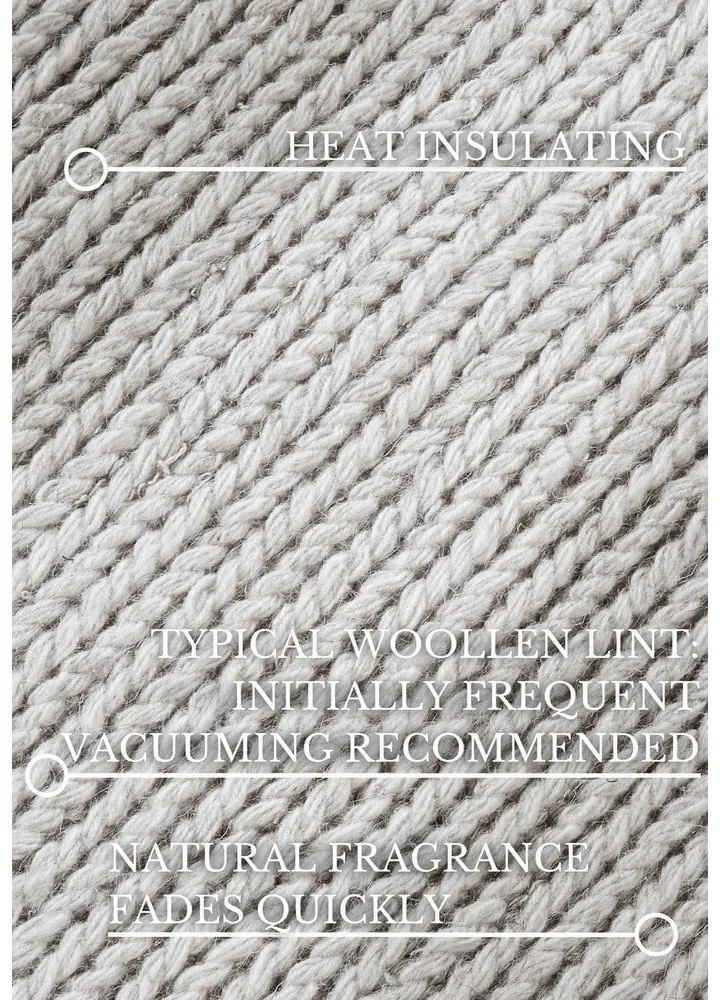 Biały wełniany chodnik tkany ręcznie 80x200 cm Francois – Villeroy&amp;Boch