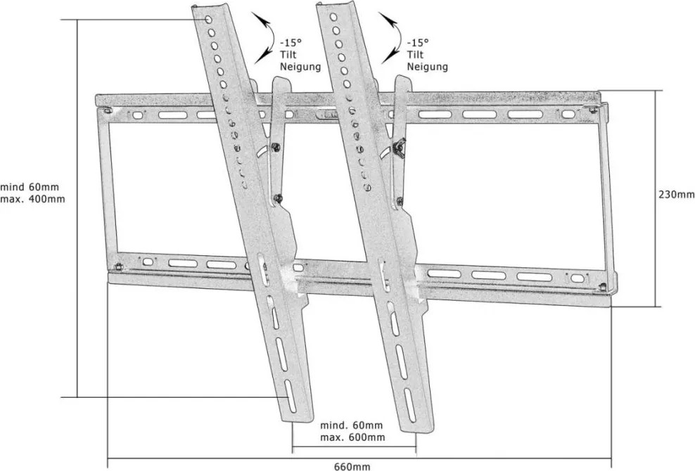 Uchwyt ścienny TV ze standardem VESA