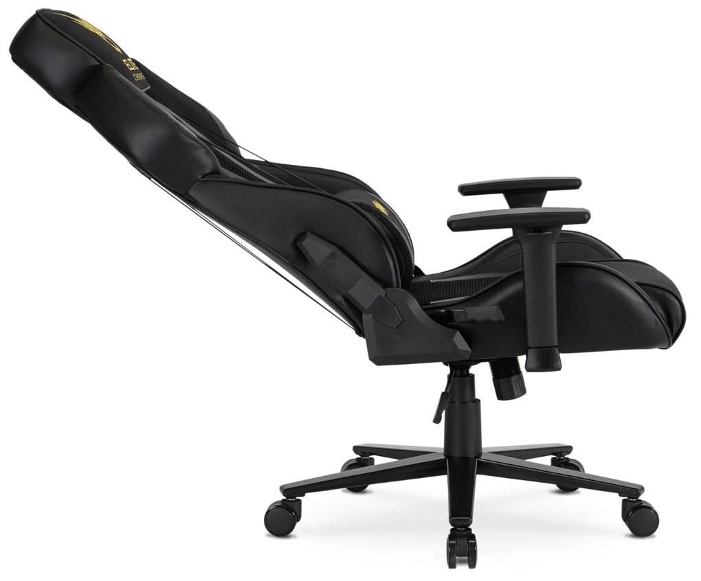 Fotel Gamingowy Obrotowy NEXON Czarny/Żółty Nowoczesny
