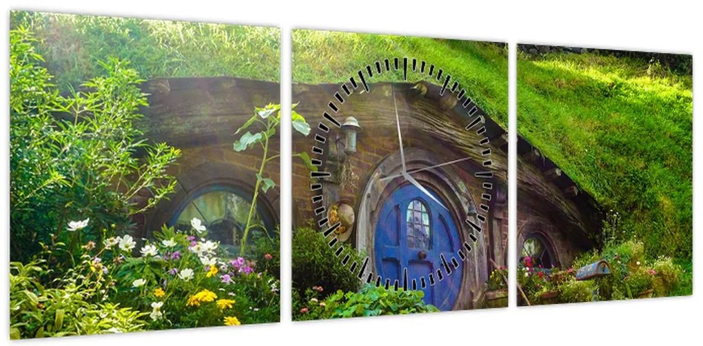 Obraz - Hobbit (z zegarem) (90x30 cm)