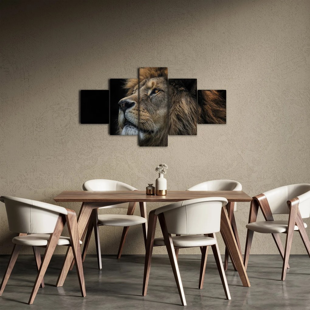 Obraz - Majestatyczny lew (125x70 cm)