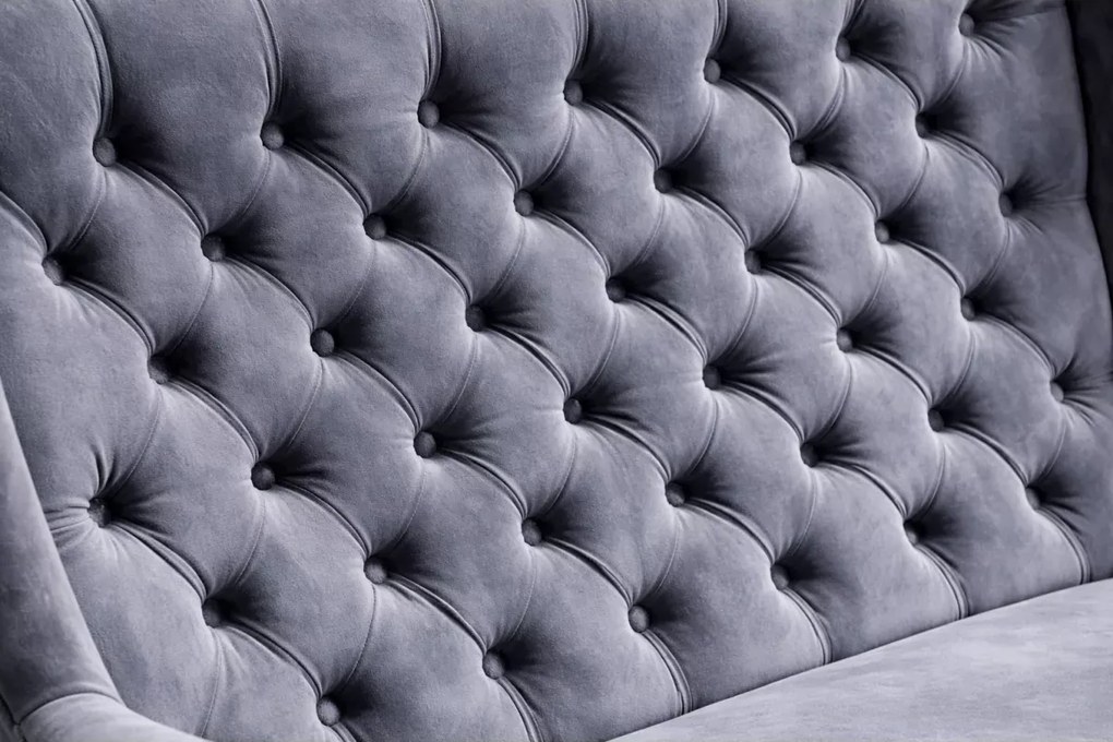 Designerska sofa uszak 2 osobowa głęboko pikowana