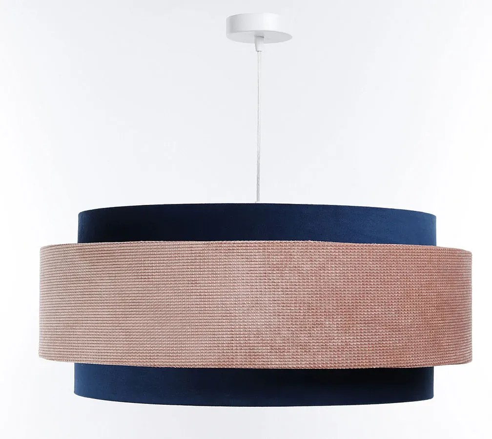 Niebiesko-różowa designerska lampa wisząca - A353 C3-W03